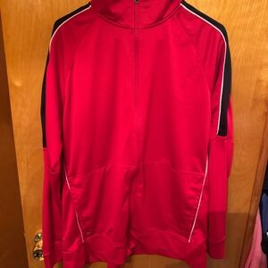 Red athletic jacket large